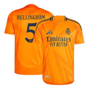 Real Madrid BELLINGHAM #5 Away Custom Player Version Soccer Jersey