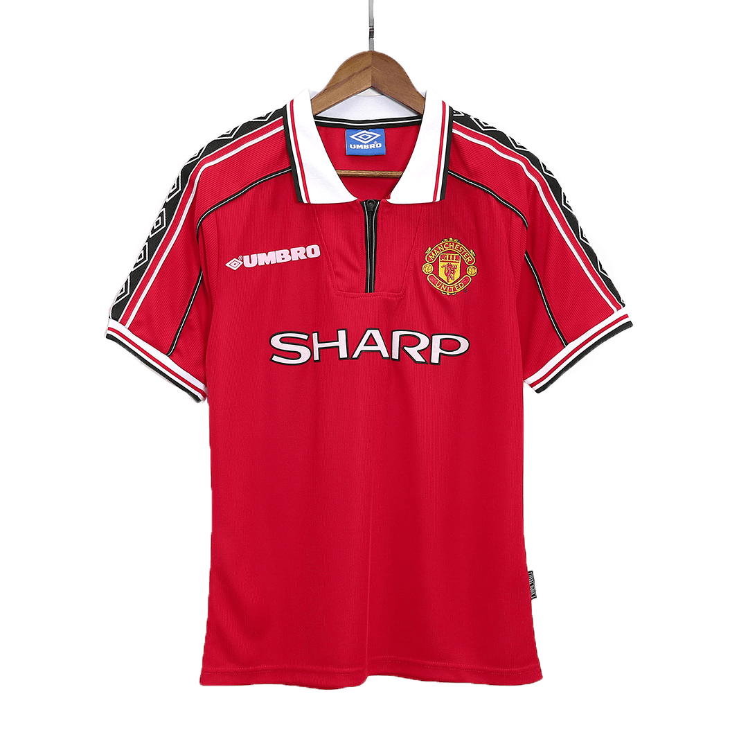 Manchester United Jersey Custom Home Soccer Jersey 98/00 - Image 3