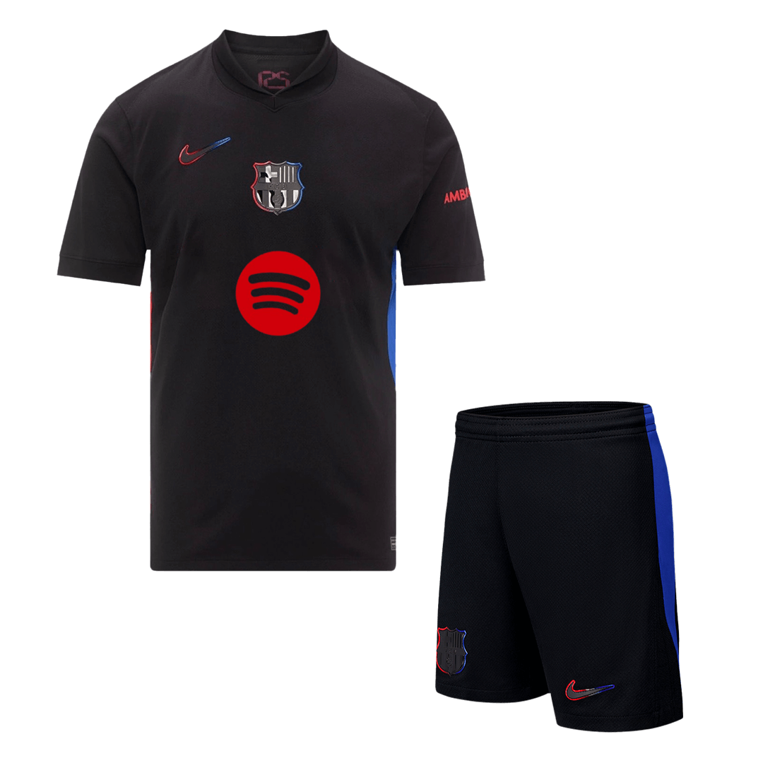 Barcelona Away Soccer Uniform Kits - Spotify Logo Without Text