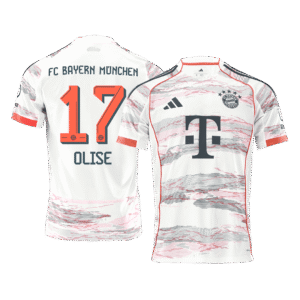 Bayern Munich OLISE #17 Soccer Jersey Away 2025/26 Custom Shirt