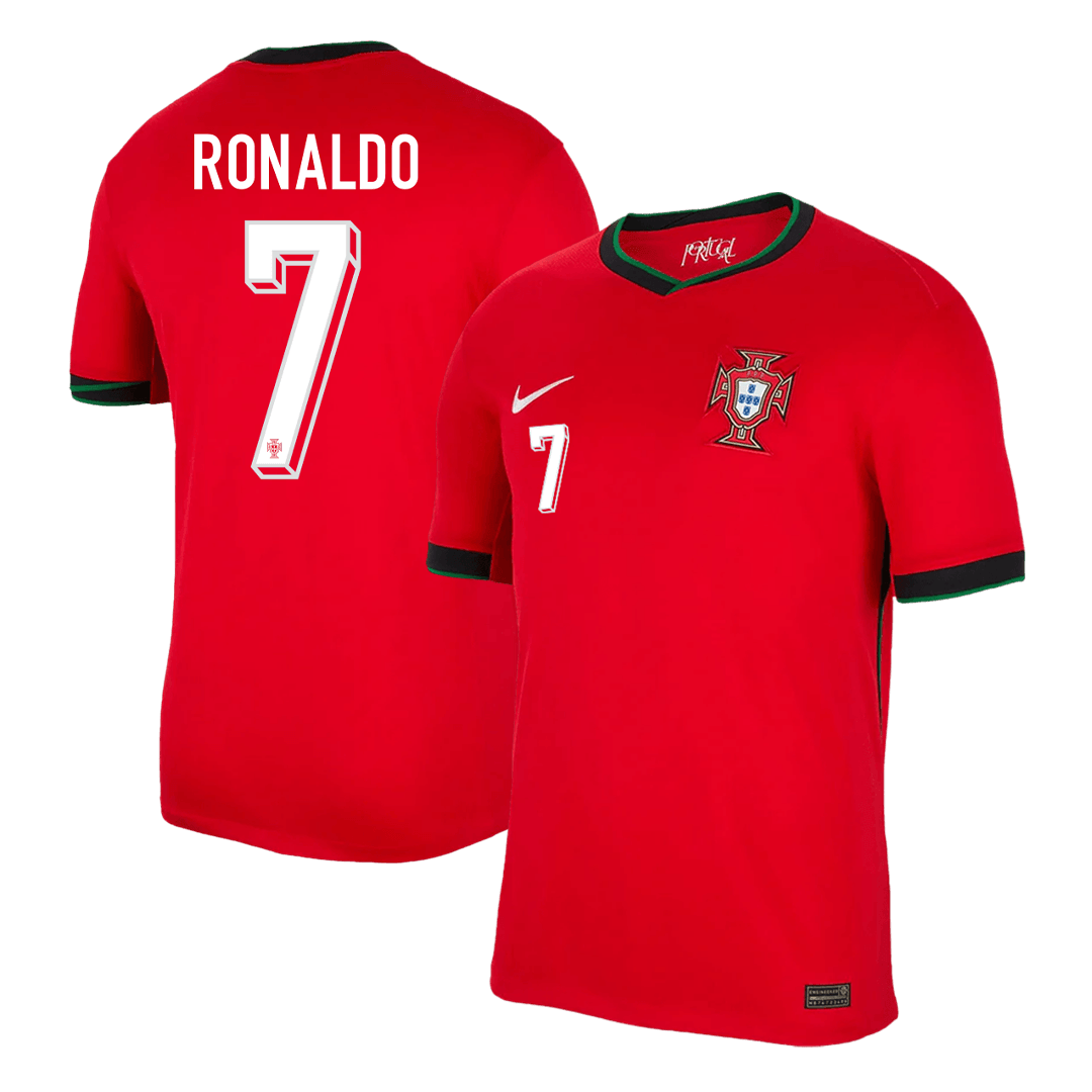 RONALDO #7 Portugal Soccer Jersey Home Custom Shirt