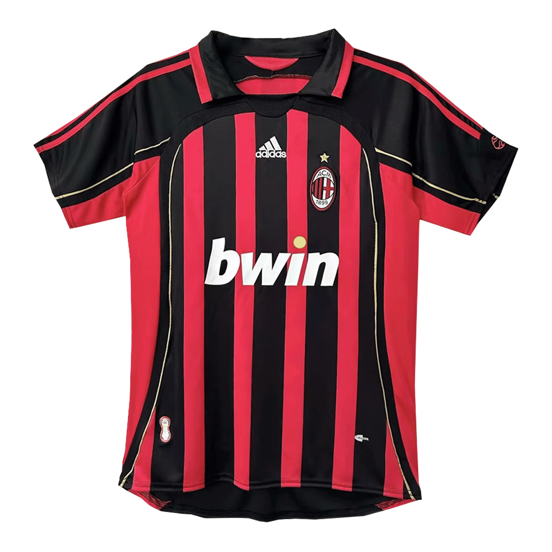 KAKA' #22 AC Milan Retro Jersey Home Soccer Shirt 2006/07 - Image 2