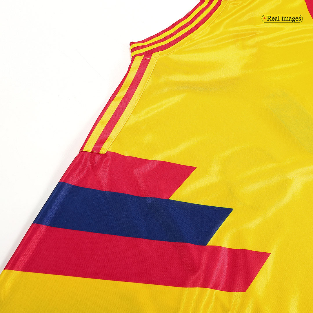 Colombia Jersey Custom Home Soccer Jersey 1990 - Image 7
