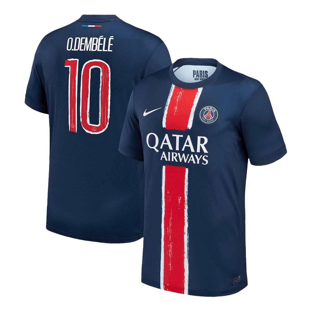 PSG O.DEMBÉLÉ #10 Soccer Jersey Home Custom Shirt - UCL