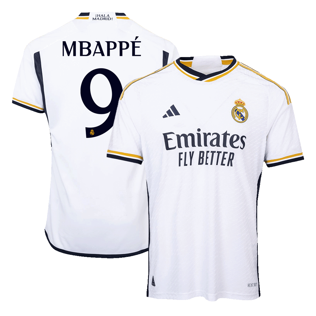 Real Madrid MBAPPÉ #9 Home Custom Player Version Soccer Jersey 2023/24
