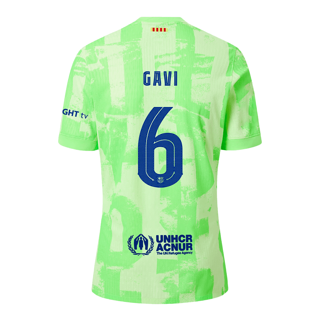 Barcelona GAVI #6 Third Away Custom Player Version Soccer Jersey - UCL - Image 3