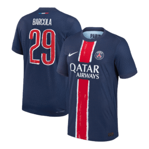PSG BARCOLA #29 Custom Player Version Home Soccer Jersey - UCL