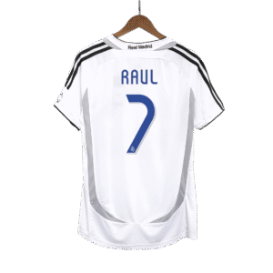 RAUL #7 Real Madrid Retro Jersey Home Soccer Shirt 2006/07