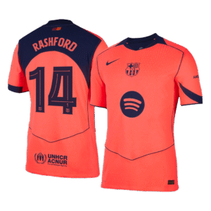 Barcelona RASHFORD #14 Third Away Custom Player Version Soccer Jersey 2025/26 - UCL