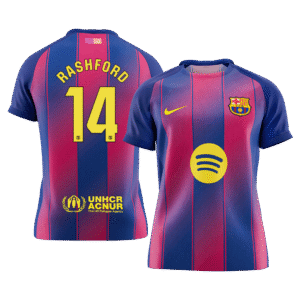 RASHFORD #14 Barcelona Soccer Jersey Home Custom Shirt 2025/26