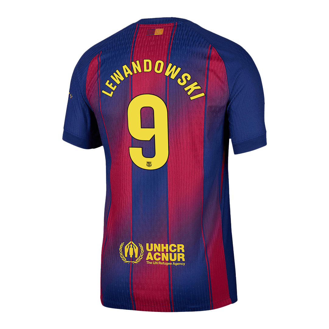 Barcelona LEWANDOWSKI #9 Home Custom Player Version Soccer Jersey 2025/26 - Image 3