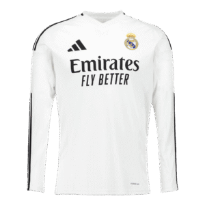Real Madrid Long Sleeve Jersey Home Football Shirt