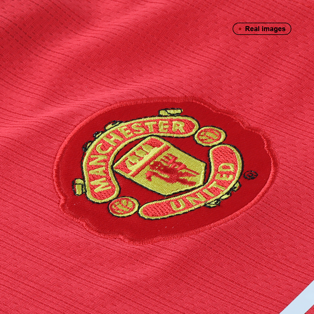 Manchester United Retro Jersey Home Soccer Shirt 2007/08 - Image 5