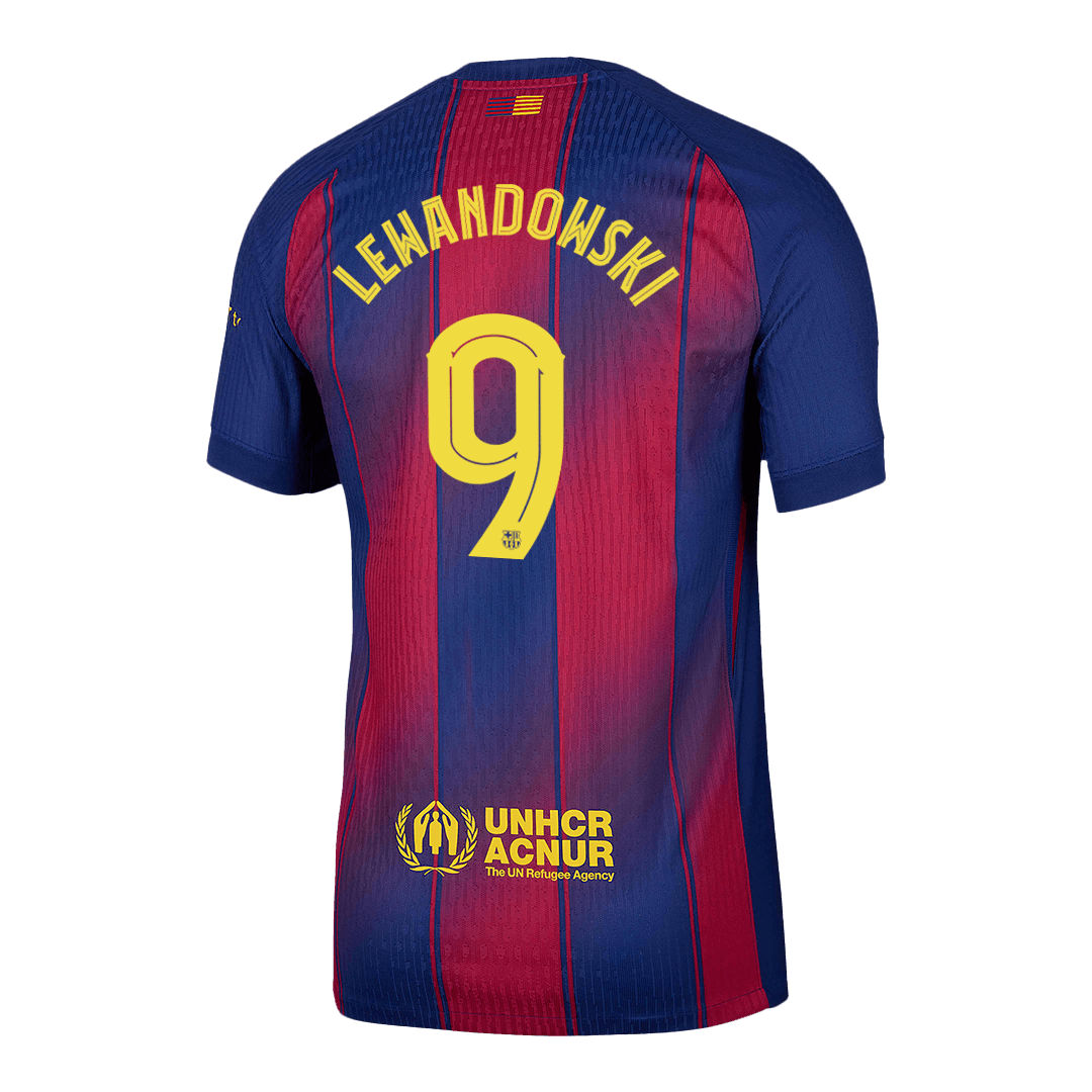 Barcelona LEWANDOWSKI #9 Home Custom Player Version Soccer Jersey 2025/26 - UCL - Image 3