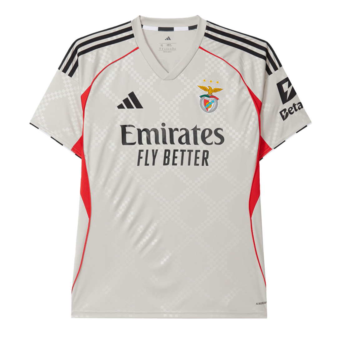 Benfica Soccer Jersey Away Custom Shirt 2025/26 - Image 4