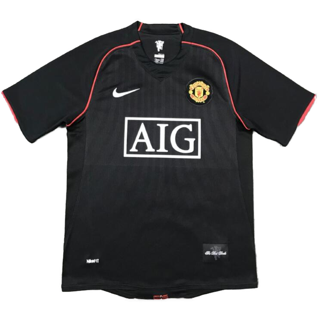 SCHOLES #18 Manchester United Retro Jersey Away Soccer Shirt 2007/08 - Image 2