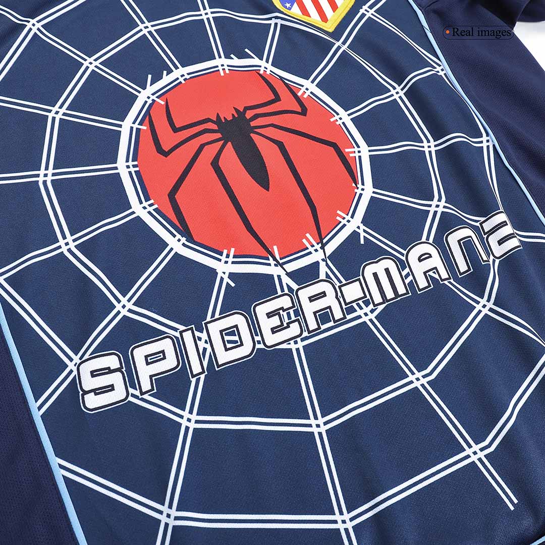 Atletico Madrid Retro Jersey Away Soccer Shirt 2004/05 - Image 6