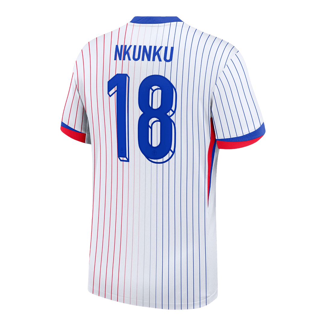 NKUNKU #18 France Soccer Jersey Away Custom Shirt - Image 3