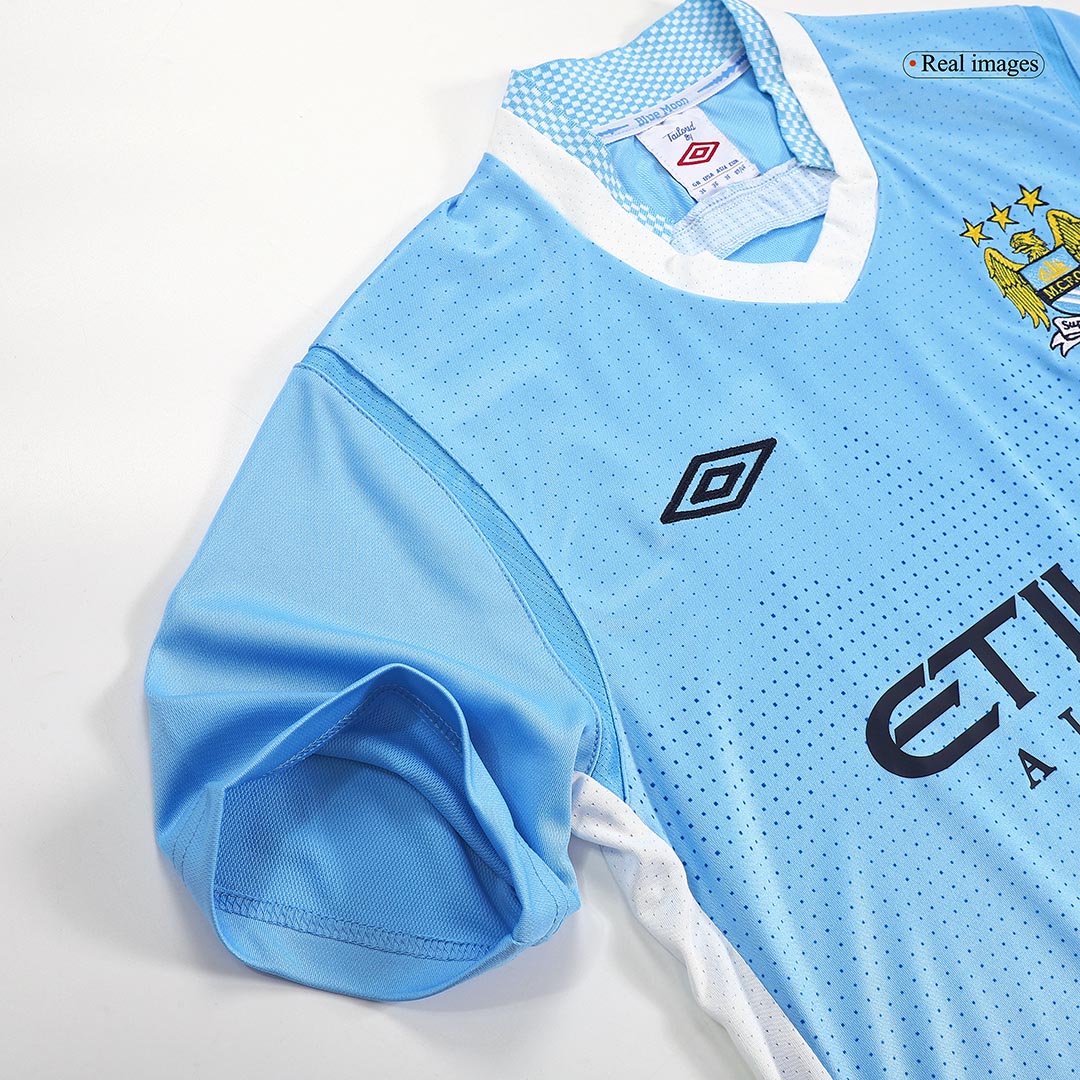 Manchester City Jersey Custom Home Soccer Jersey 2011/12 - Image 8