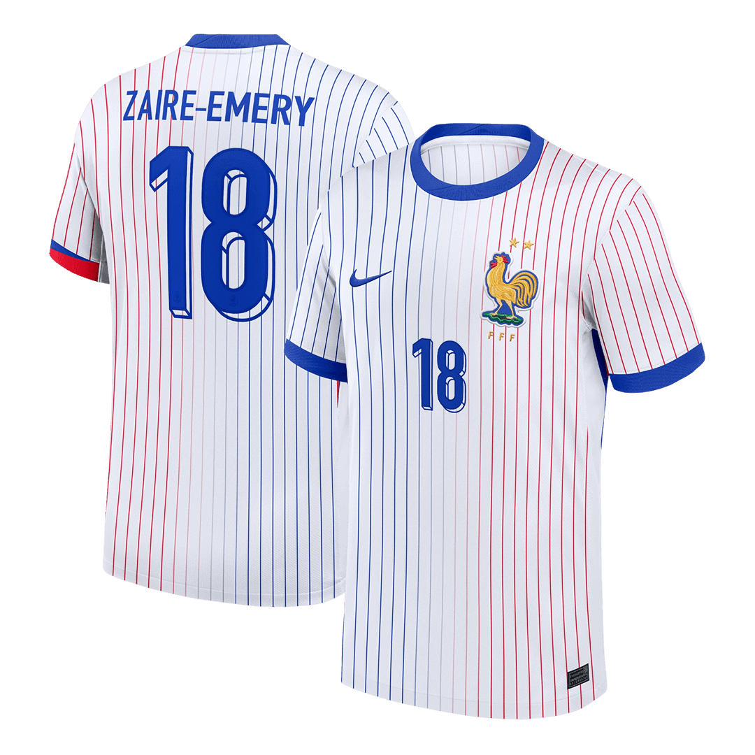 ZAIRE-EMERY #18 France Soccer Jersey Away Custom Shirt