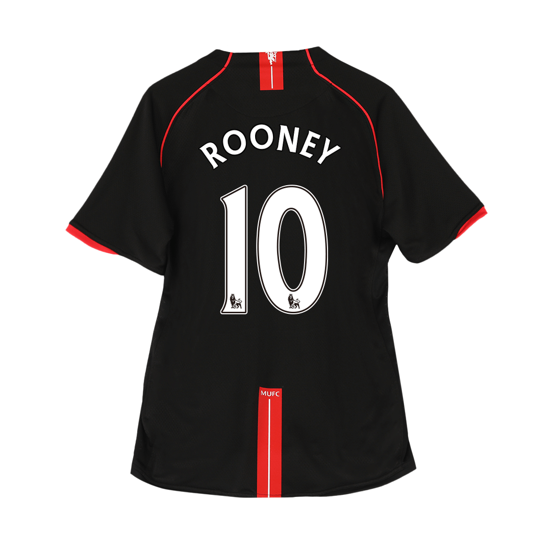 ROONEY #10 Manchester United Retro Jersey Away Soccer Shirt 2007/08