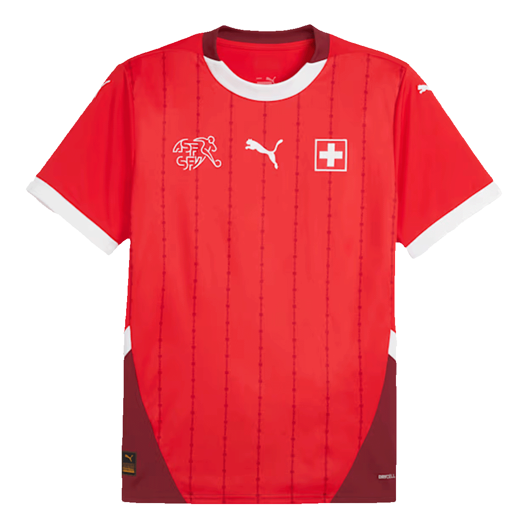 Switzerland Soccer Jersey Home Custom Shirt