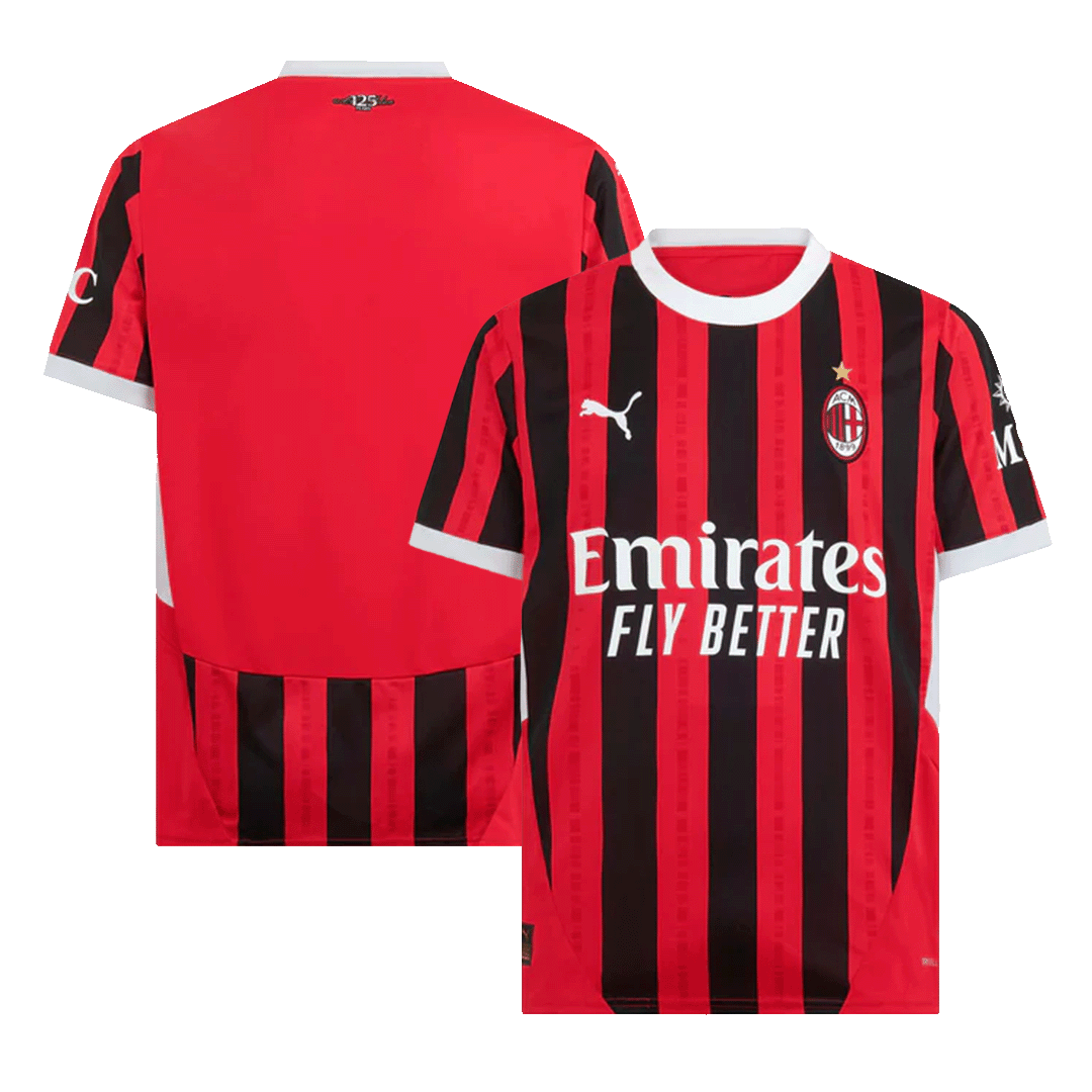 AC Milan Soccer Jersey Home Custom Shirt - Image 3