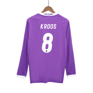 KROOS #8 Real Madrid Retro Jersey Away Long Sleeve Soccer Shirt 2016/17