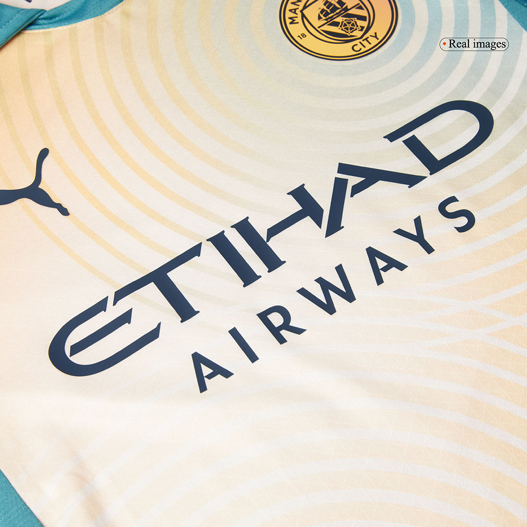 Authentic 'Definitely City' Soccer Jersey Manchester City Fourth Away Shirt - UCL - Image 10