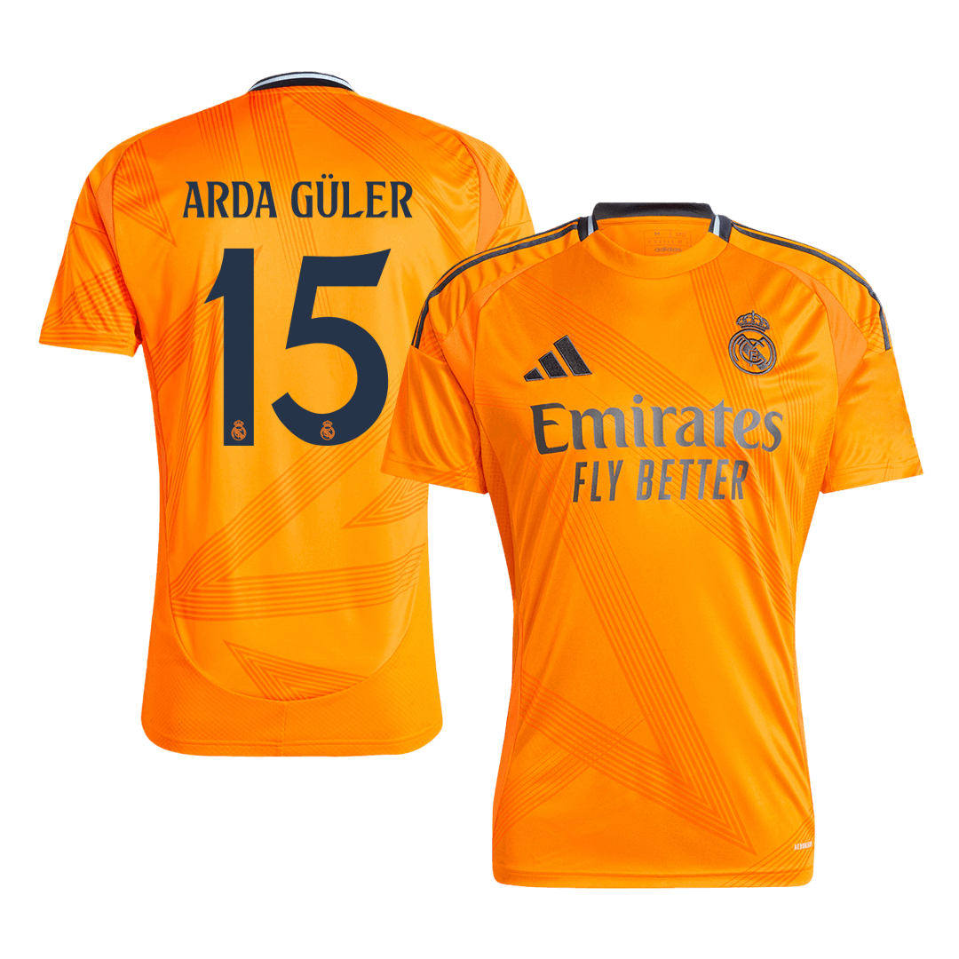 Real Madrid Jersey Custom ARDA GÜLER #15 Soccer Jersey Away