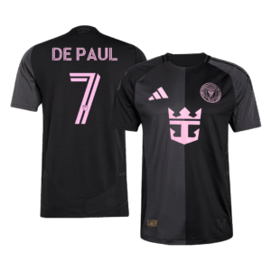 Inter Miami CF DE PAUL #7 Away Custom Player Version Soccer Jersey 2025