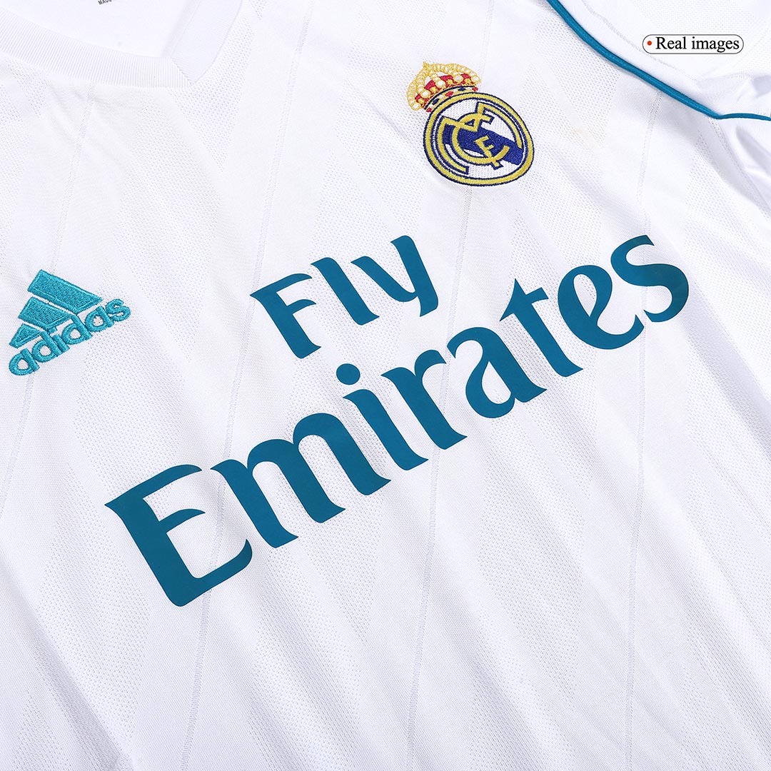 SERGIO RAMOS #4 Real Madrid Retro Jersey Home Soccer Shirt 2017/18 - Image 7