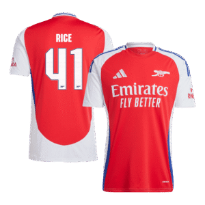 Arsenal Jersey Custom RICE #41 Soccer Jersey Home - UCL