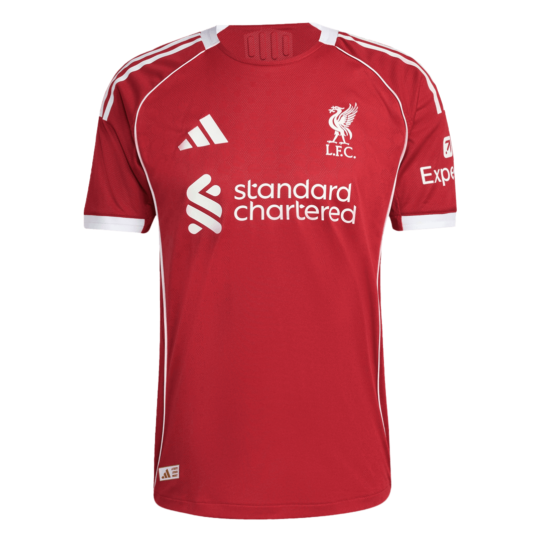 Liverpool Custom Player Version Home Soccer Jersey 2025/26