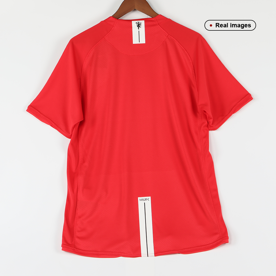 Manchester United Retro Jersey Home Soccer Shirt 2007/08 - Image 11