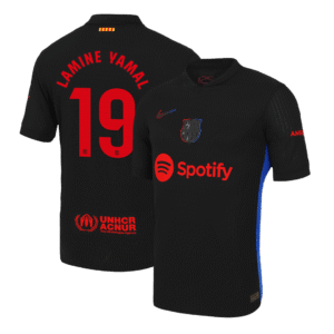 Barcelona LAMINE YAMAL #19 Away Custom Player Version Soccer Jersey