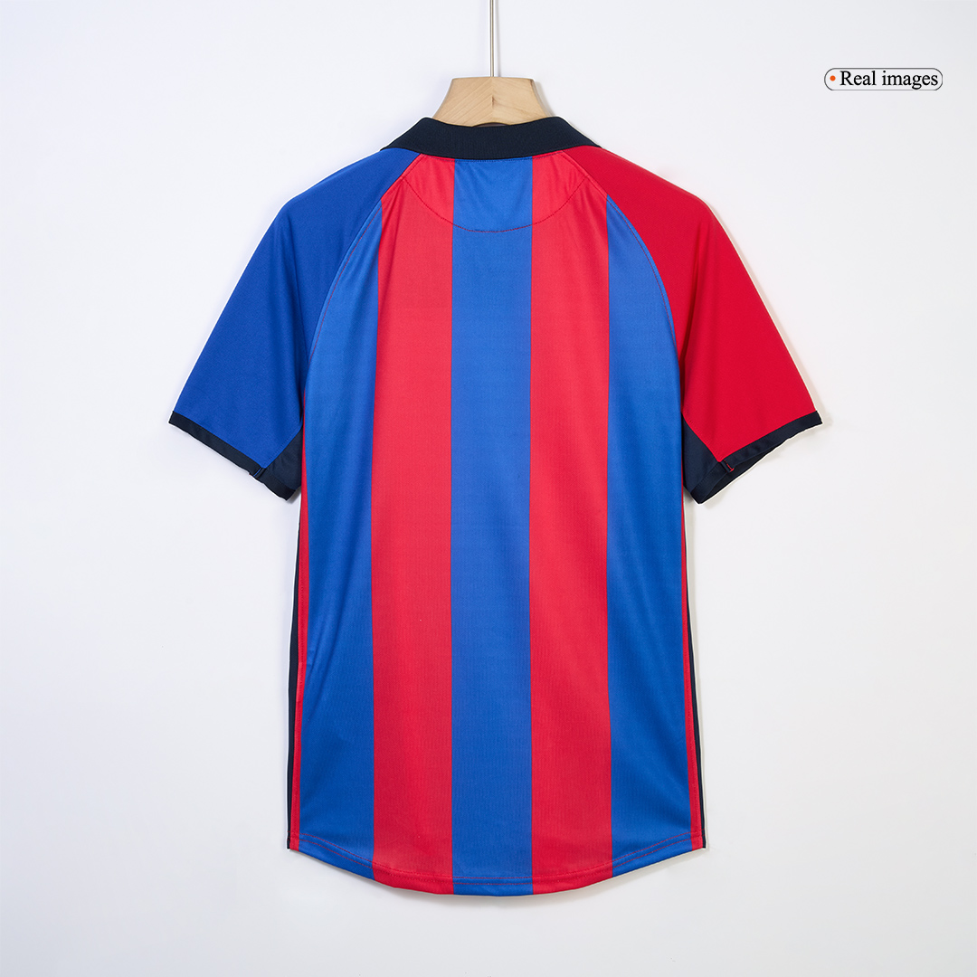 XAVI #6 Barcelona Retro Jersey Home Soccer Shirt 2001/02 - Image 5
