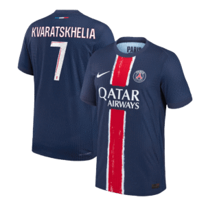 PSG KVARATSKHELIA #7 Custom Player Version Home Soccer Jersey