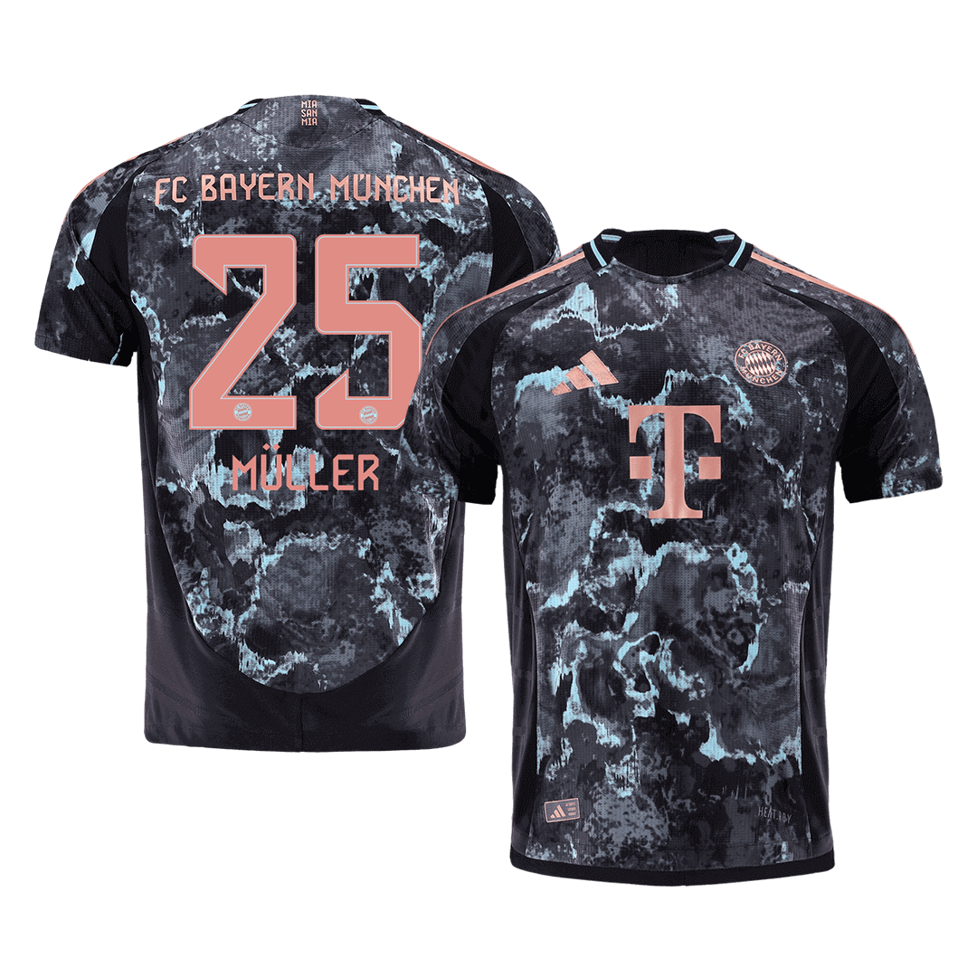 Bayern Munich MÜLLER #25 Away Custom Player Version Soccer Jersey