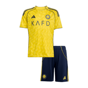 Kids Al Nassr Home Soccer Kits 2025/26