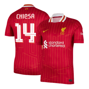 CHIESA #14 Liverpool Soccer Jersey Home Custom Shirt - UCL