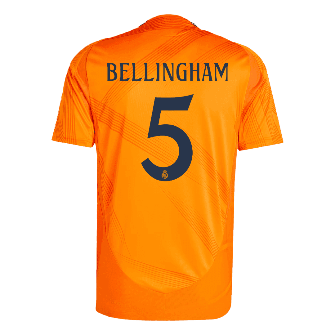 Real Madrid BELLINGHAM #5 Away Custom Player Version Soccer Jersey - Image 3
