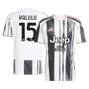 KALULU #15 Juventus Soccer Jersey Home Custom Shirt 2025/26