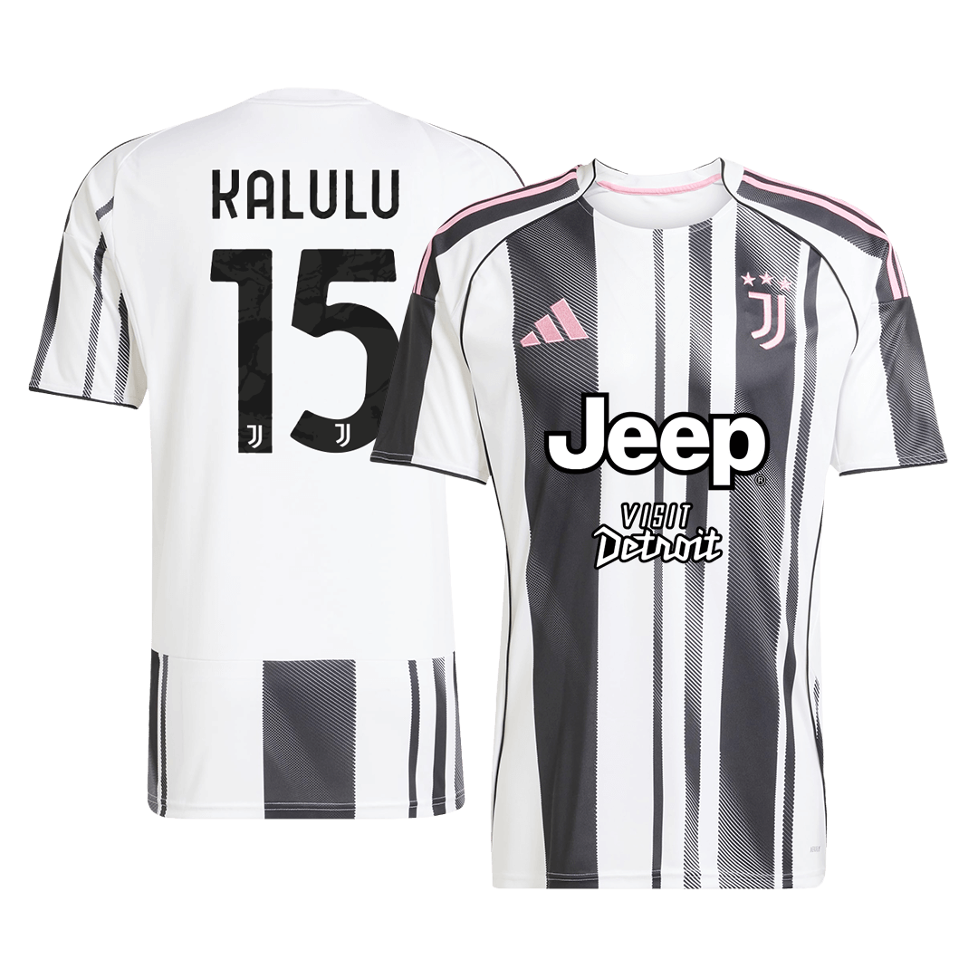 KALULU #15 Juventus Soccer Jersey Home Custom Shirt 2025/26