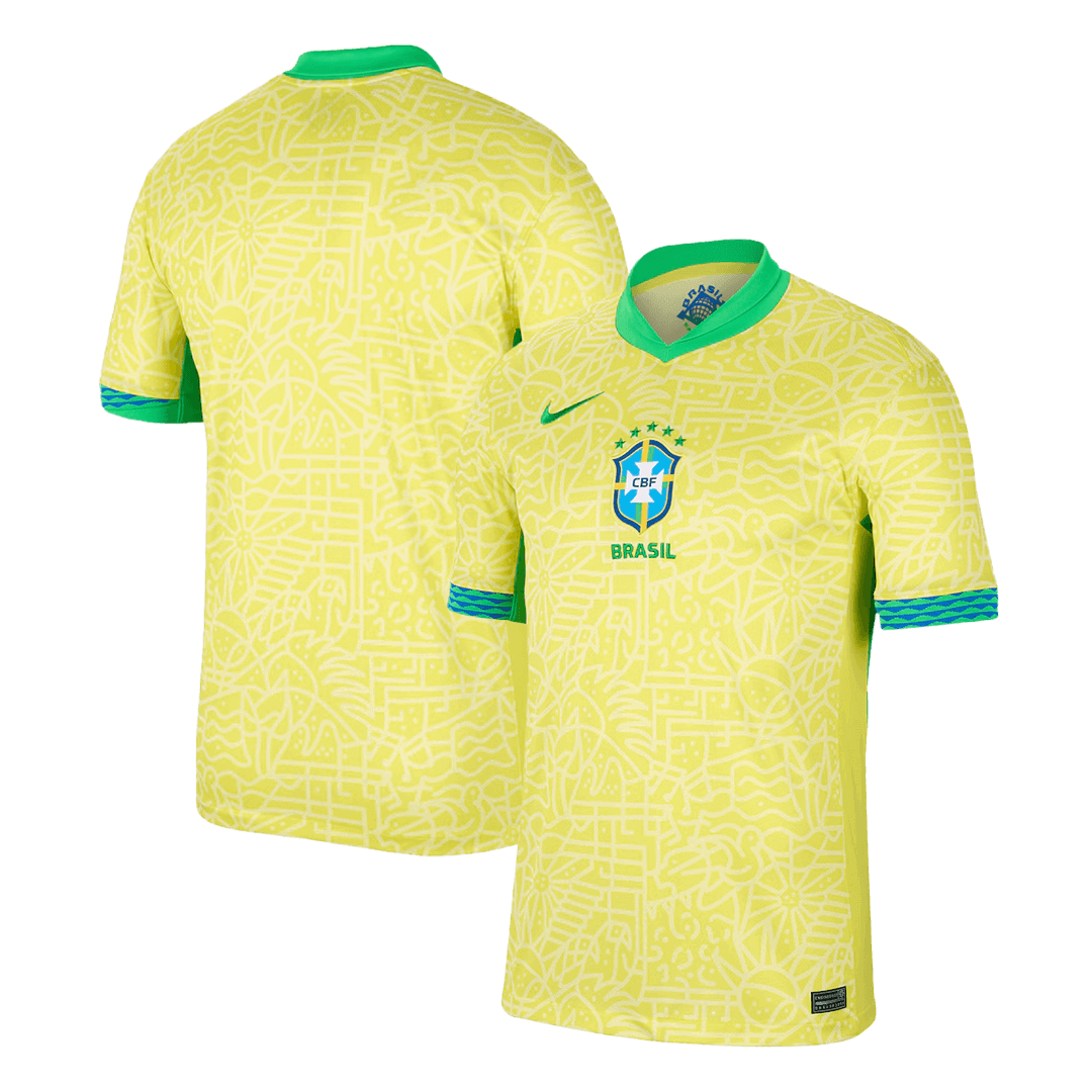Brazil Soccer Jersey Home Shirt - Image 3