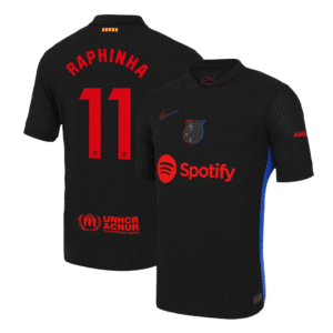 Barcelona RAPHINHA #11 Away Custom Player Version Soccer Jersey