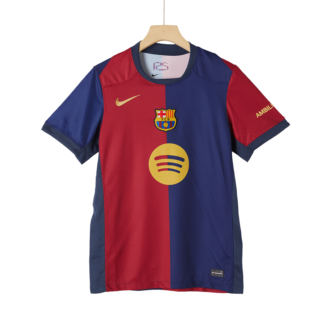 Barcelona Home Soccer Jersey - Spotify Logo Without Text - Image 5