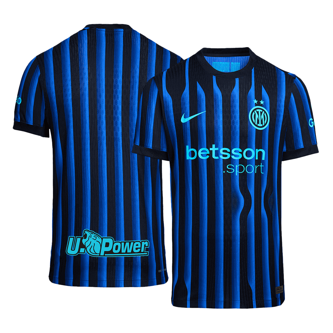 Inter Milan Home Custom Player Version Soccer Jersey 2025/26 - Image 3