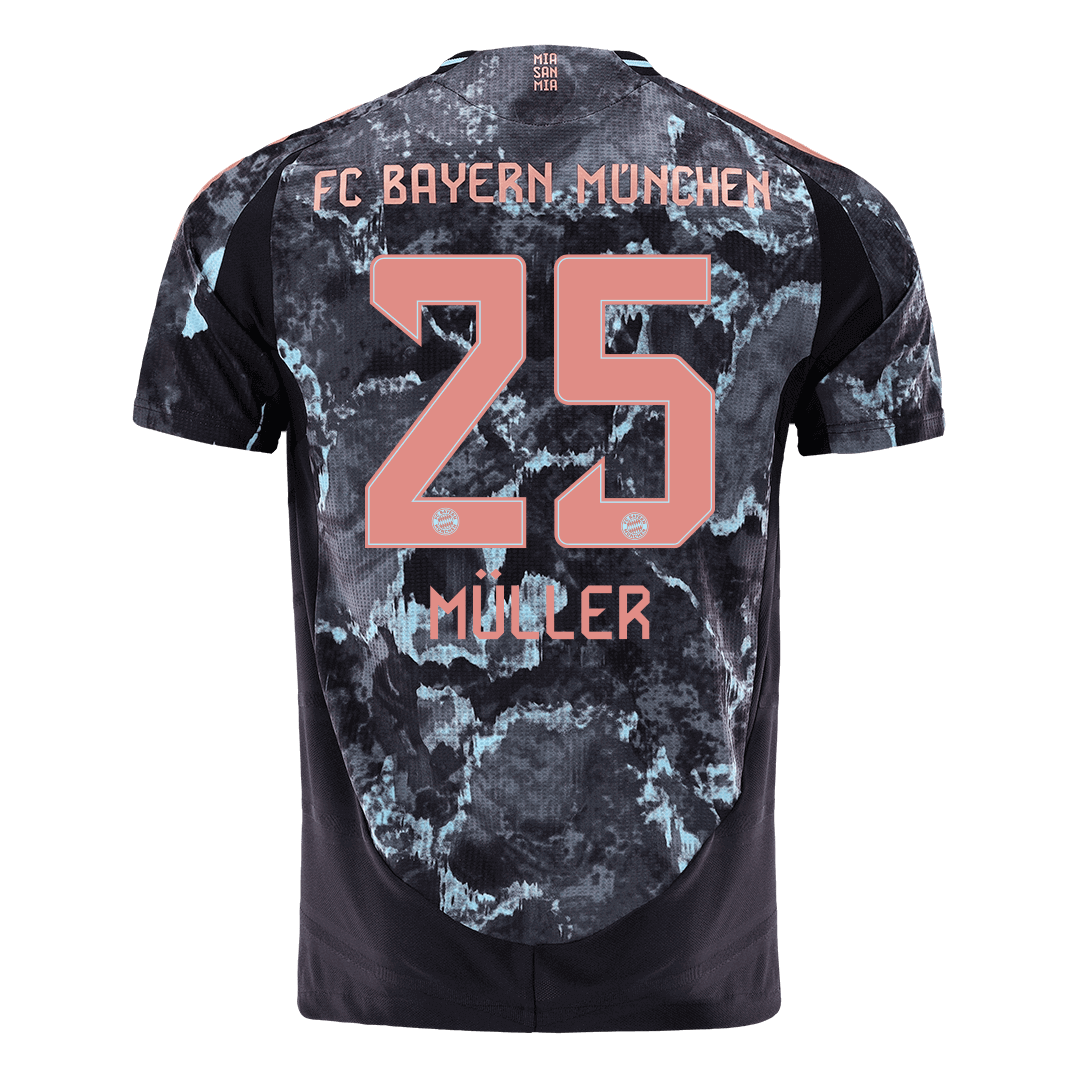 Bayern Munich MÜLLER #25 Away Custom Player Version Soccer Jersey - Image 3