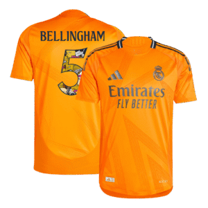 Real Madrid BELLINGHAM #5 Away Custom Player Version Soccer Jersey - Bear Champ Font